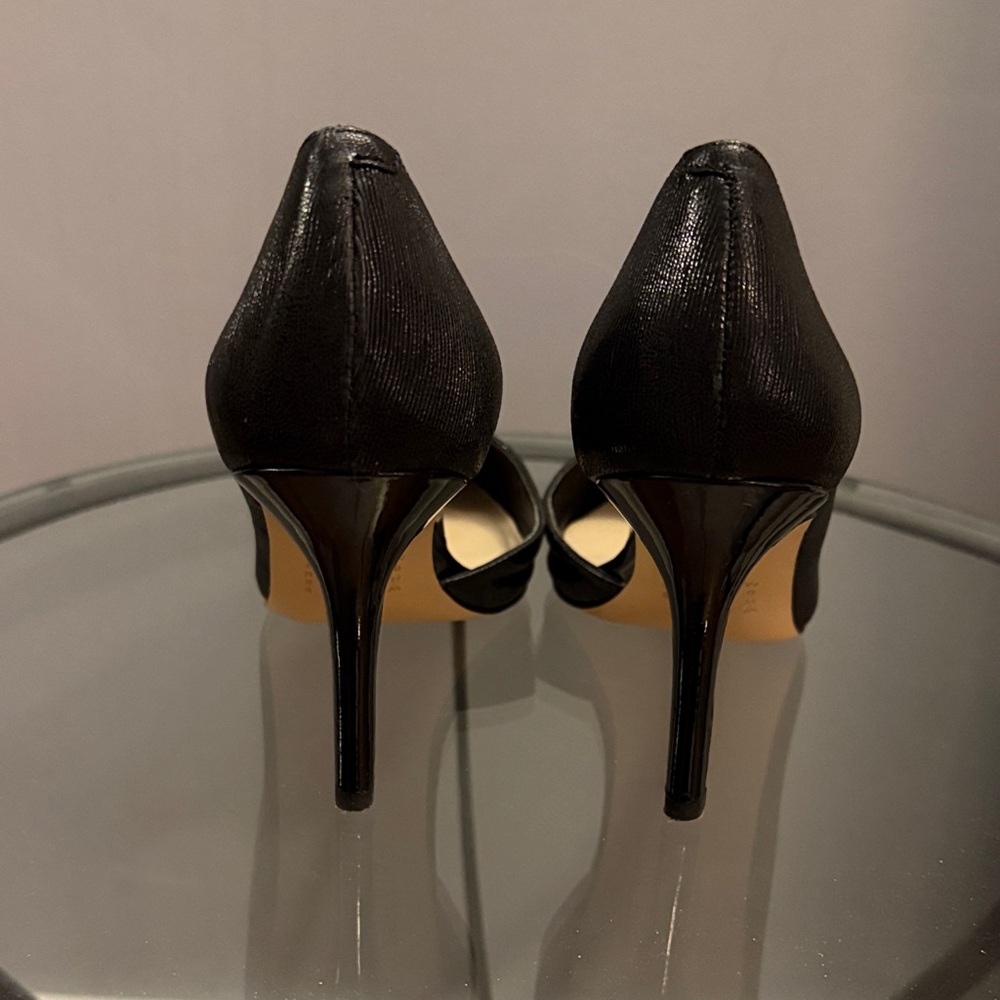 White House Black Market Black Pointed-Toe D'Orsay Pumps - Picture 4 of 6